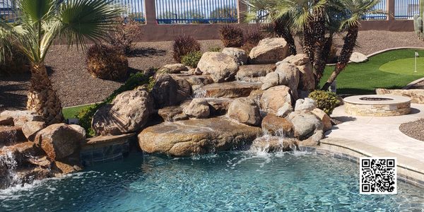 Why Arizona Pool Owners Love Boulder Waterfalls for Their Swimming Pools